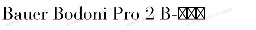 Bauer Bodoni Pro 2 B字体转换